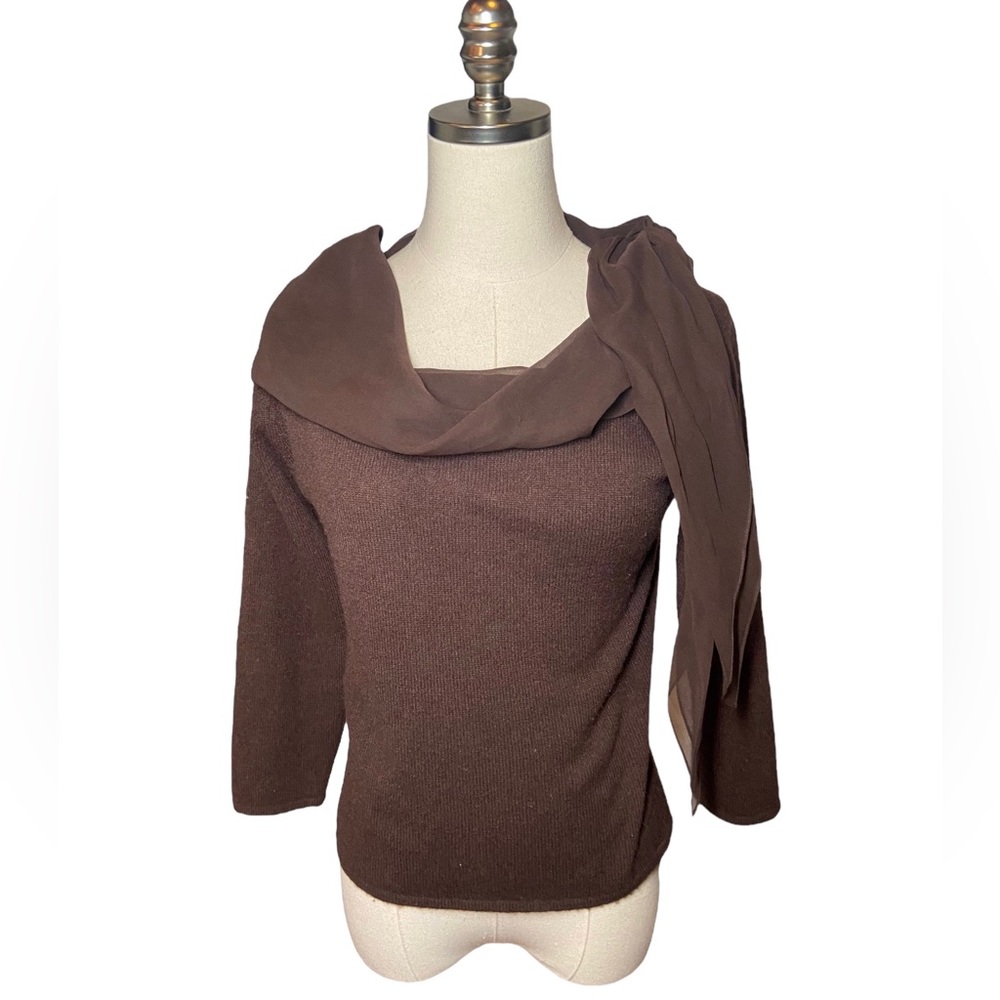Margaret Loves Peter Scotish Cashmere Brown Sweater M